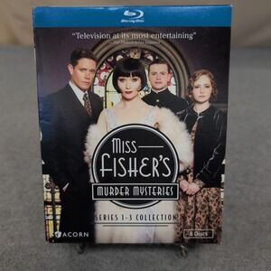 Miss Fishers Murder Mysteries Series 1-3 Collection Blu-ray 8-Disc Set Acorn VG+